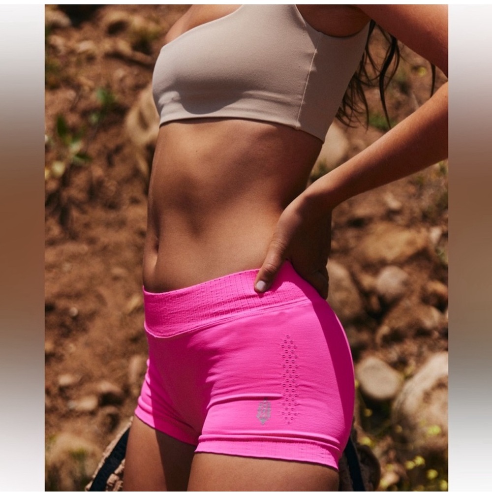 NWOT Free People Movement Good Karma Micro Shorts